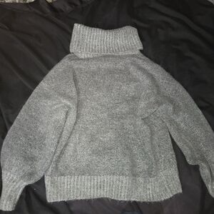 Nine West Heather Gray Turtleneck Sweater